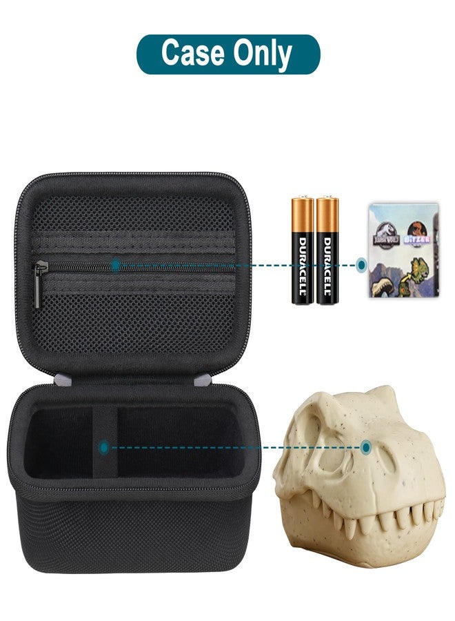 Canboc Carrying Case for Bitzee Jurassic World Interactive Dinosaur Toy Digital Pet, Mesh Pocket fits Batteries, Instruction, Black(Case Only) - Image 2